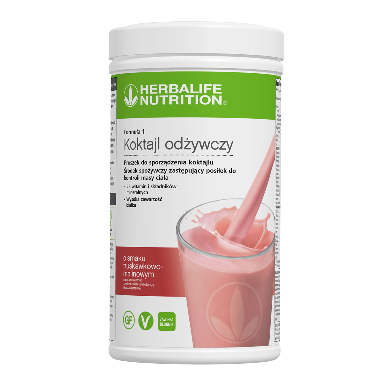 Formuła 1 Koktajl odżywczy o smaku malinowo-truskawkowym product shot
