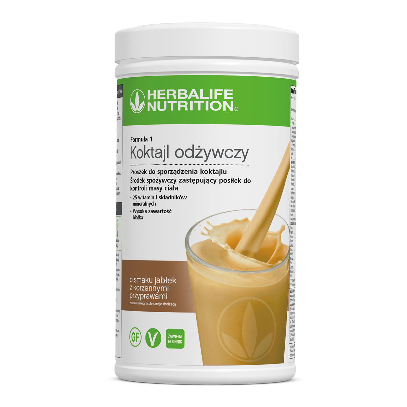 Formuła 1 Koktajl odżywczy o smaku jabłek z korzennymi przyprawami product shot