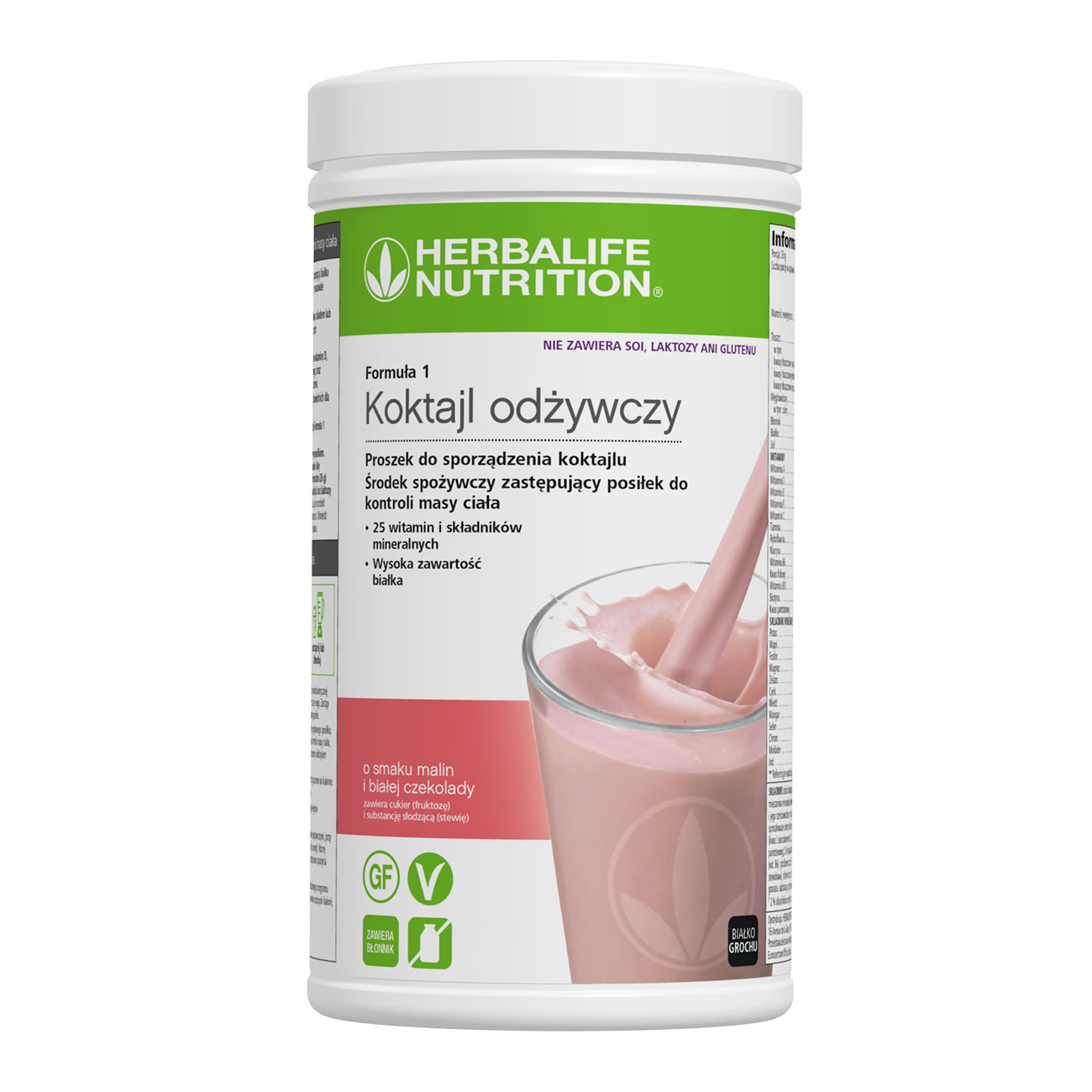 Formuła 1 Koktajl odżywczy o smaku malin i białej czekolady product shot
