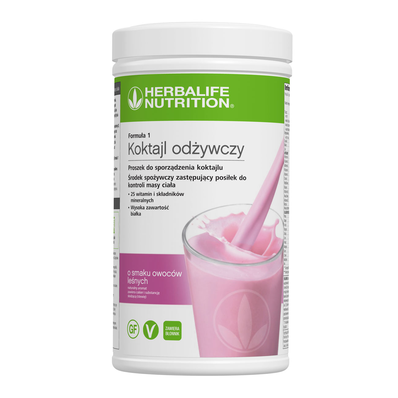 Formuła 1 Koktajl odżywczy o smaku owoców leśnych product shot